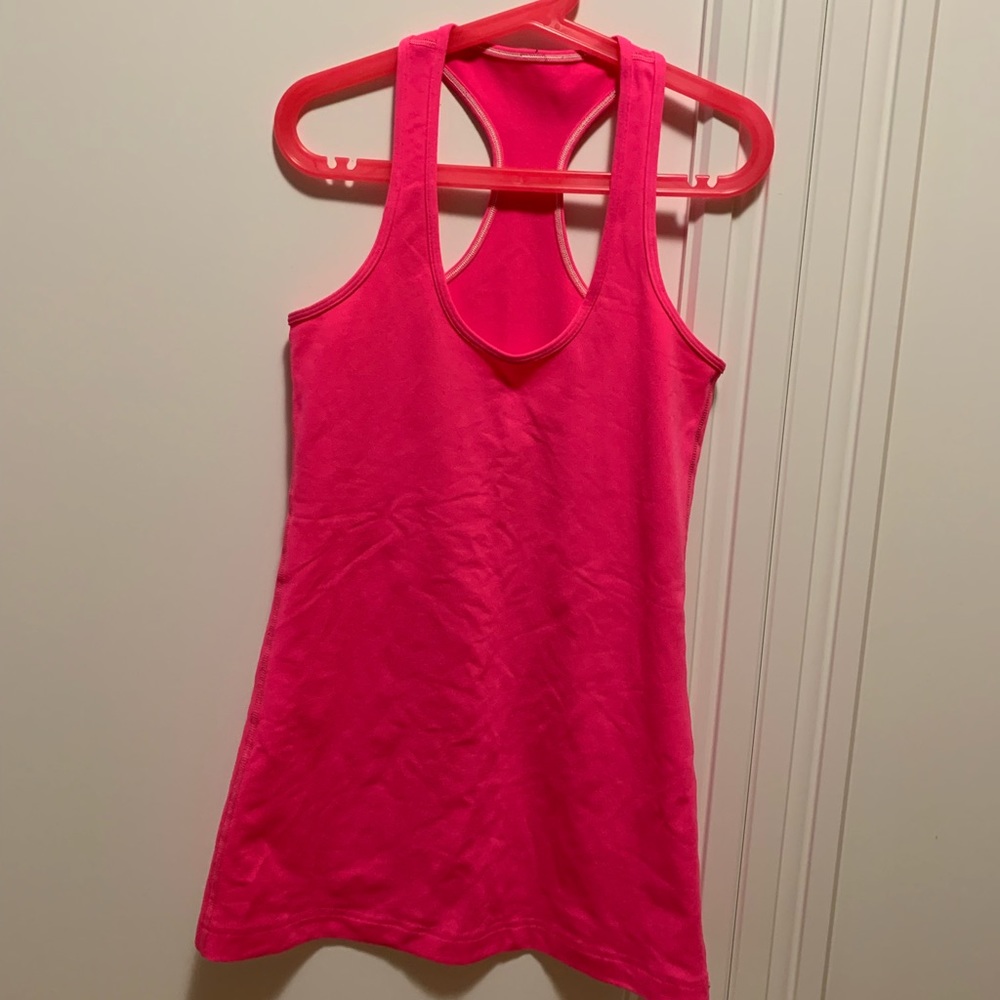 Cool Racerback size 4 raspberry glo